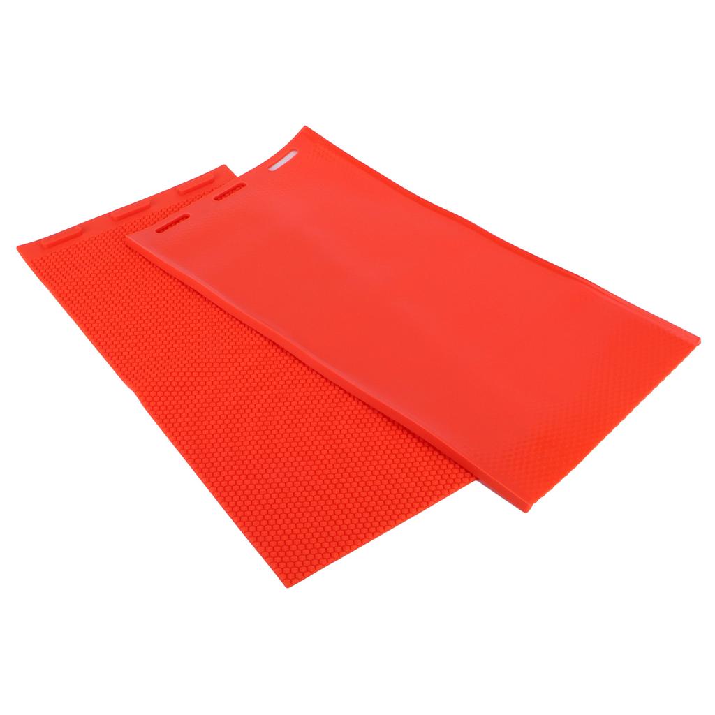2Pcs 5.4mm Beeswax Sheet DIY Rubber Comb Foundation Press Mold Beekeeping Accessory Red