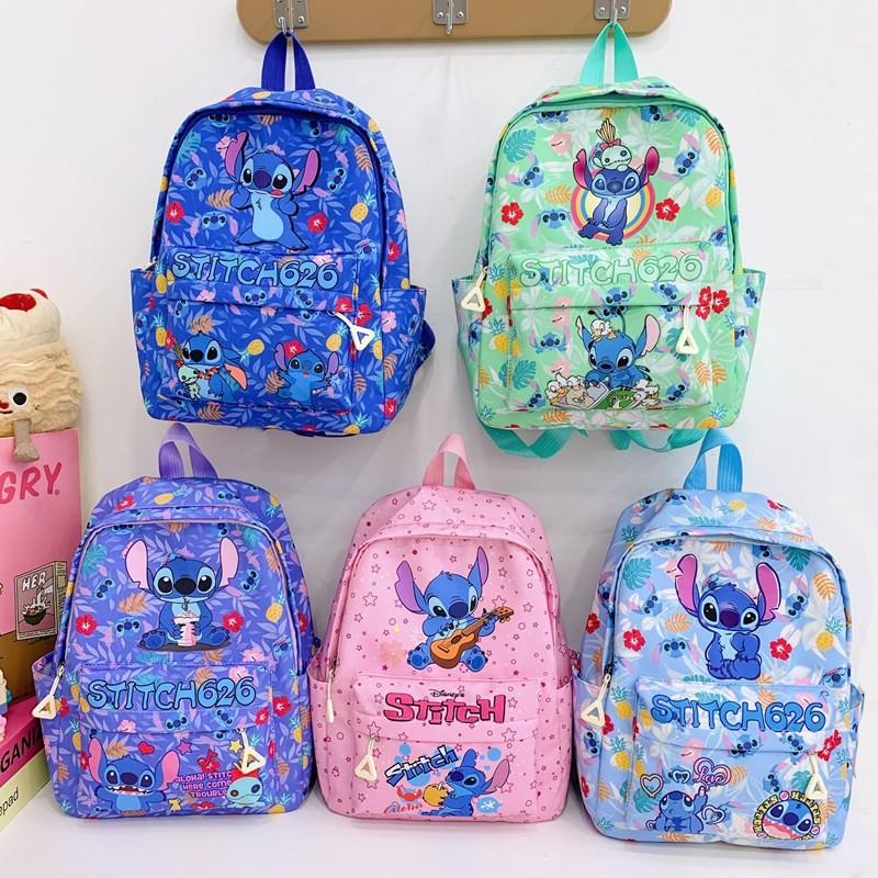 Детский рюкзак с гитарой, цветком, листом, ананасом, мультяшным узором