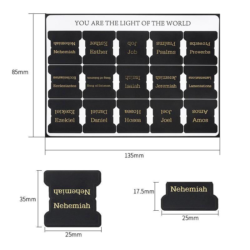 Библейские вкладки, 75 штук, красочные, ламинированные библейские вкладки для женщин и мужчин, библейские вкладки для учебной Библии, индексные вкладки для Библии, вкладки для книг Библии