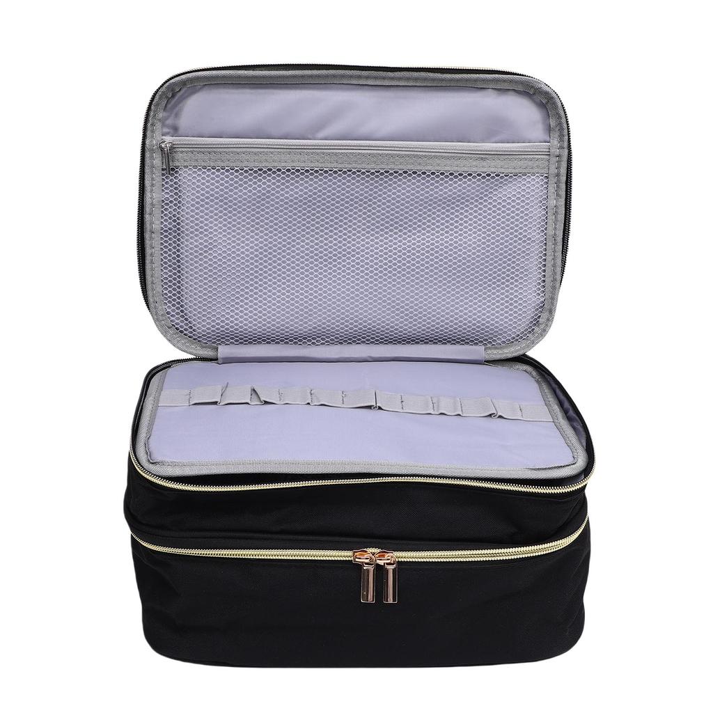 Сумка для хранения швейных принадлежностей 2 слоя ткань Оксфорд сумка-органайзер для швейных аксессуаров с 4 съемными разделителями для