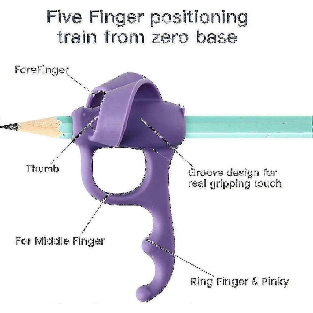 2025 Latest Model Pencil Grips For Kids Handwriting Ergonomic 5 Fingers Pencil