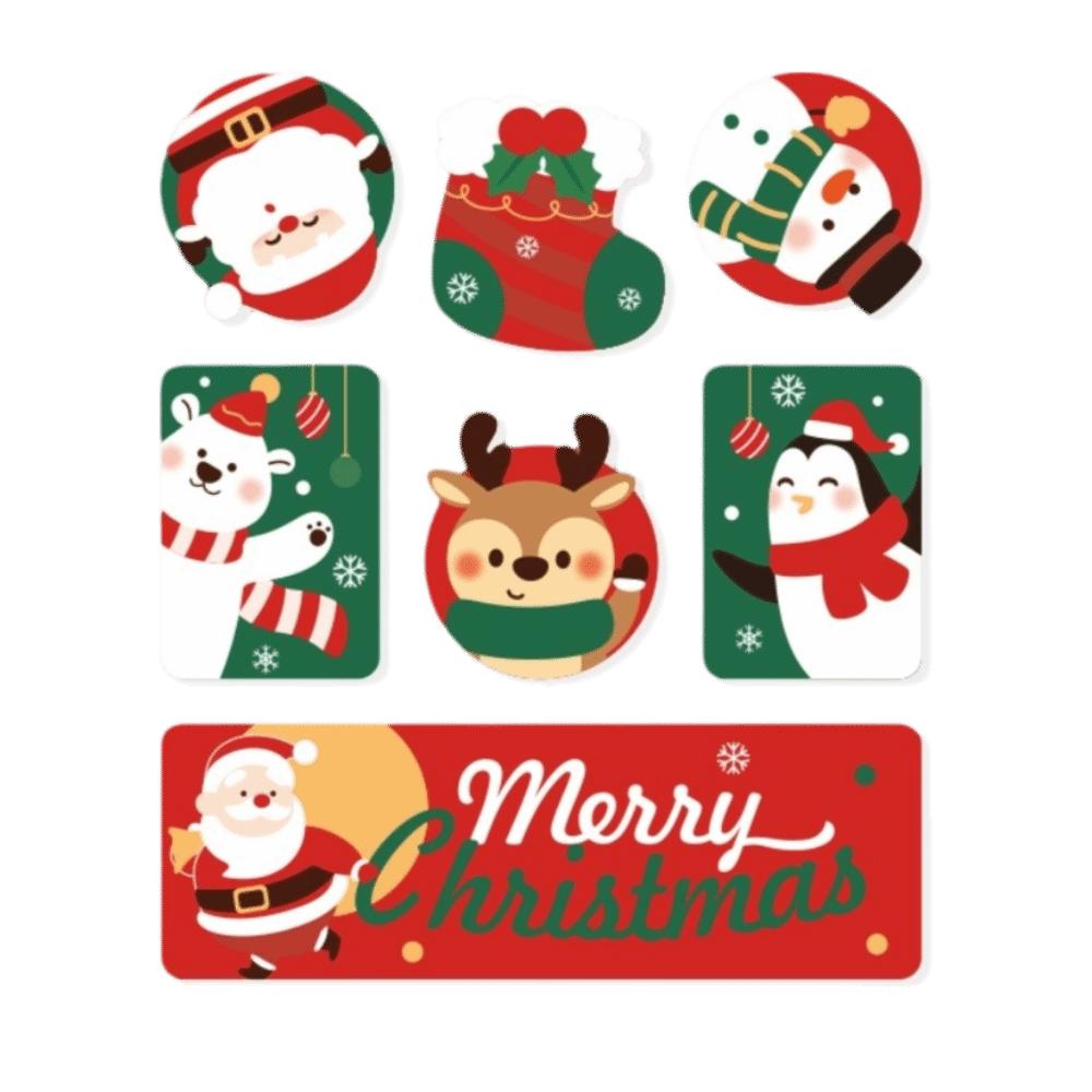 Reindeer Christmas Fridge Magnet Soft Refrigerator Decor Soft Magnetic Sticker Decal New Year