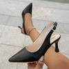 Fashion Women Pumps 2024 New Pointed Toe Slingbacks Sandals Women Fashion Sexy Slip On Wedding Shoes Trend Elegant Luxury Heels Women