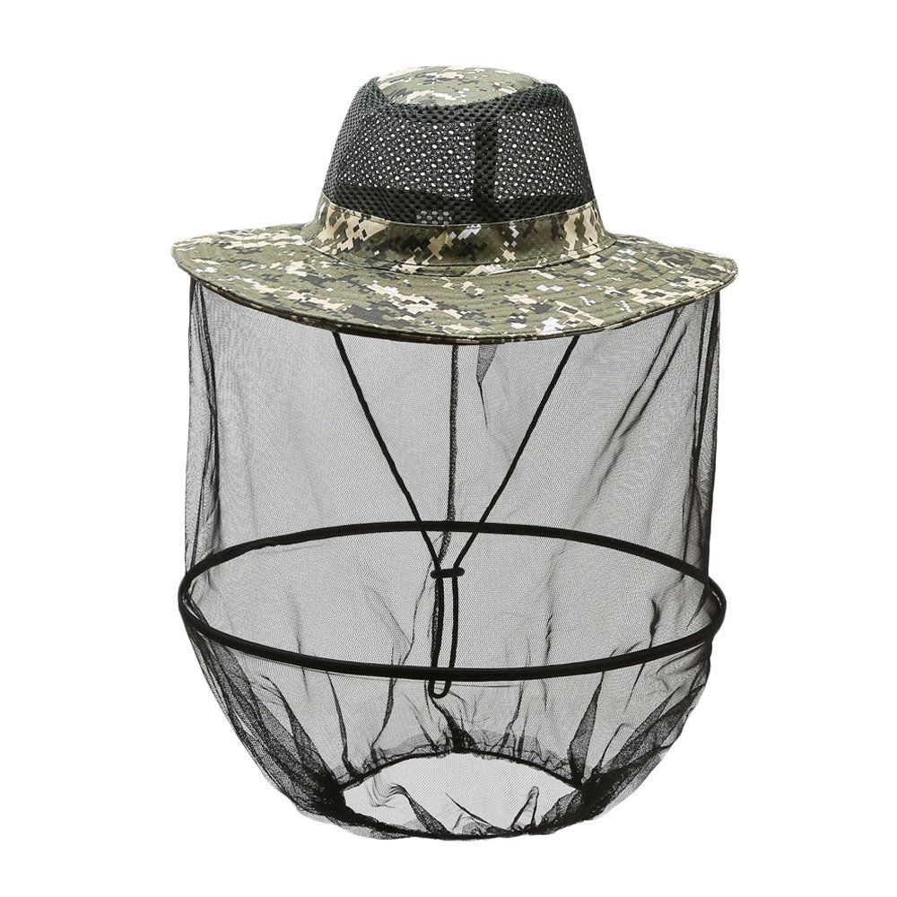 Outdoor Sunscreen Fishing Sun Cap Repellent Protection Insect Proof Cap Mosquito Hat for Men Women