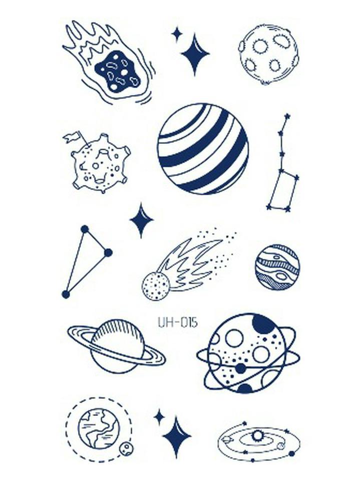 Водостойкие полуперманентные татуировки-наклейки на травяной основе для мужчин и женщин