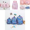 Cross-border Canvas Backpack With Cartoon Print Unicorn Design For Kindergarten Students