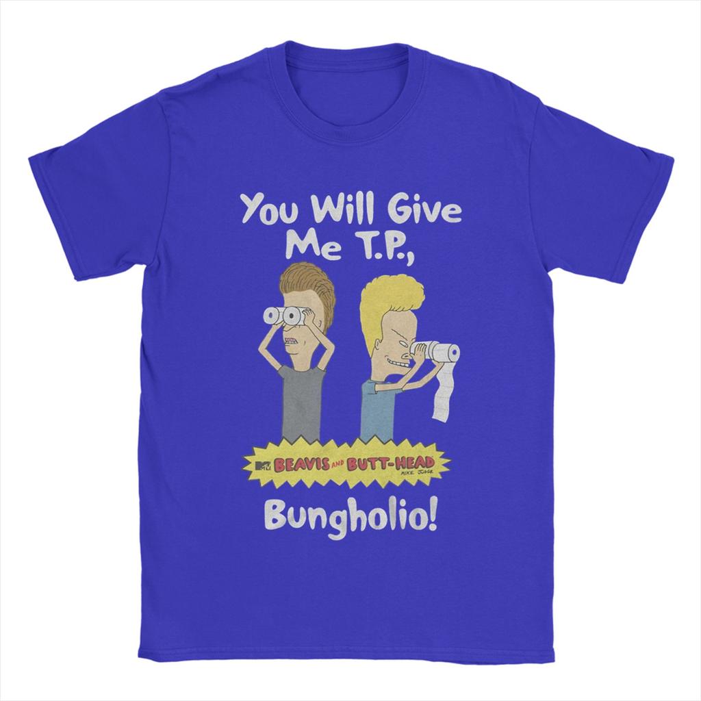 Vintage Beavis and Butthead TShirt for Men Crew Neck Cotton T Shirt  Short Sleeve Tees New Arrival Clothing