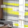 Geometric Line Paint Yellow Tulle Curtains For Living Room Sheer Curtain For Bedroom Kitchen Blinds Voile Curtains