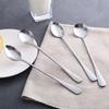 Stainless Steel Long Handle Spoon Household Restaurant Mixing Spoon Coffee Spoon Korean Dessert Milk Tea Small Spoon Spoon