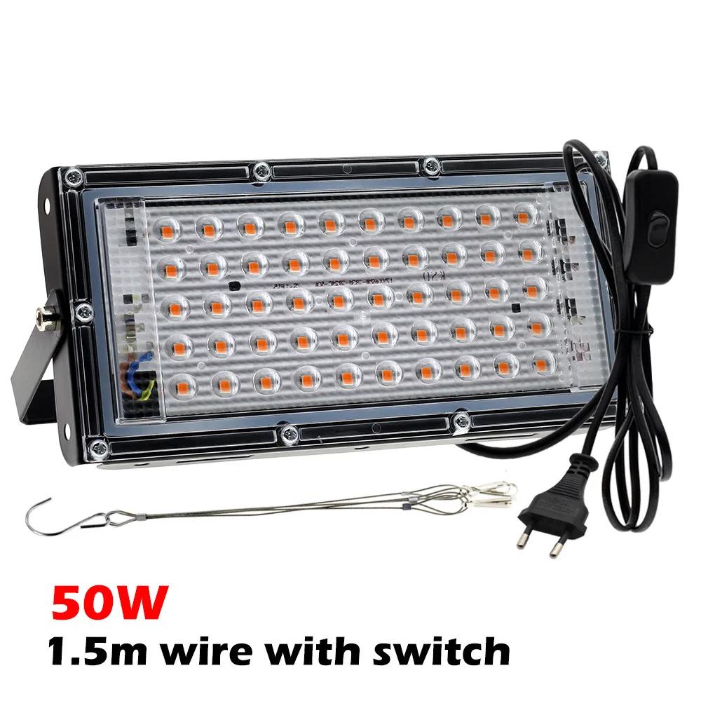 50W 100W 200W 300W Phyto Lamp 220V Full Spectrum Light Uv Plant Led Grow Light For Greenhouse Hydroponic Flowers Seeds Phytolamp