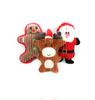 3pcs Christams Plush Dog Toys Pack for Puppy Durable Stuffed Animal Plush Chew Squeaky Sound Teeth Play Toys Gift