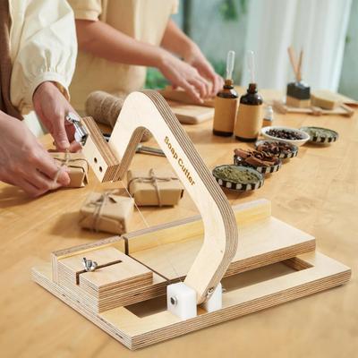 Деревянный резак для мыла Регулируемый Одинарная проволока Слайсер для мыла Профессиональный Ручная работа