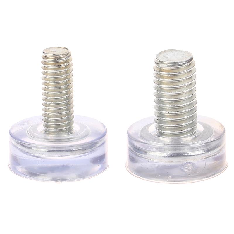 10 шт. прозрачная железная пластиковая мебель стол стул ножки регулируемые выравнивающие скользящие накладки M6 M8 винты в противоскользящих накладках для ног