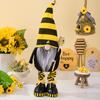 Полосатый принт, кукла гном, элемент дня пчелы, безликий орнамент эльфа, обувь, фигурка гнома, тканевая кукла, домашний декор