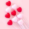5/10pc Valentine's Day Cake Toppers Sweet Red Pink Heart Shape Cupcake Picks Valentines Wedding Engagement Party Cake Decoration