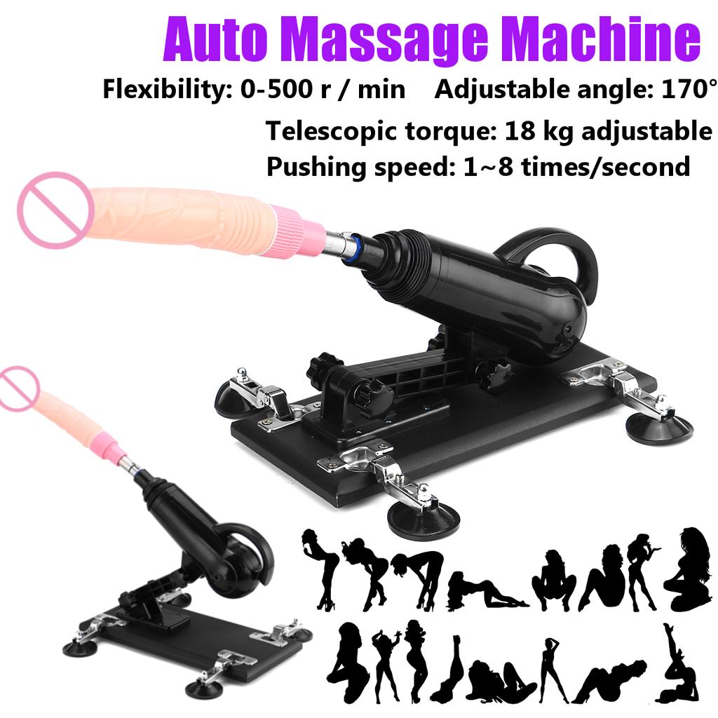 Cannon Machine Automatic Telescopic Simulation Dildo Female Masturbation Vibrator Adult Sex Toys