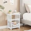 Mini Bedside Cabinet Modern Nightstand Furniture Desk  Living Room