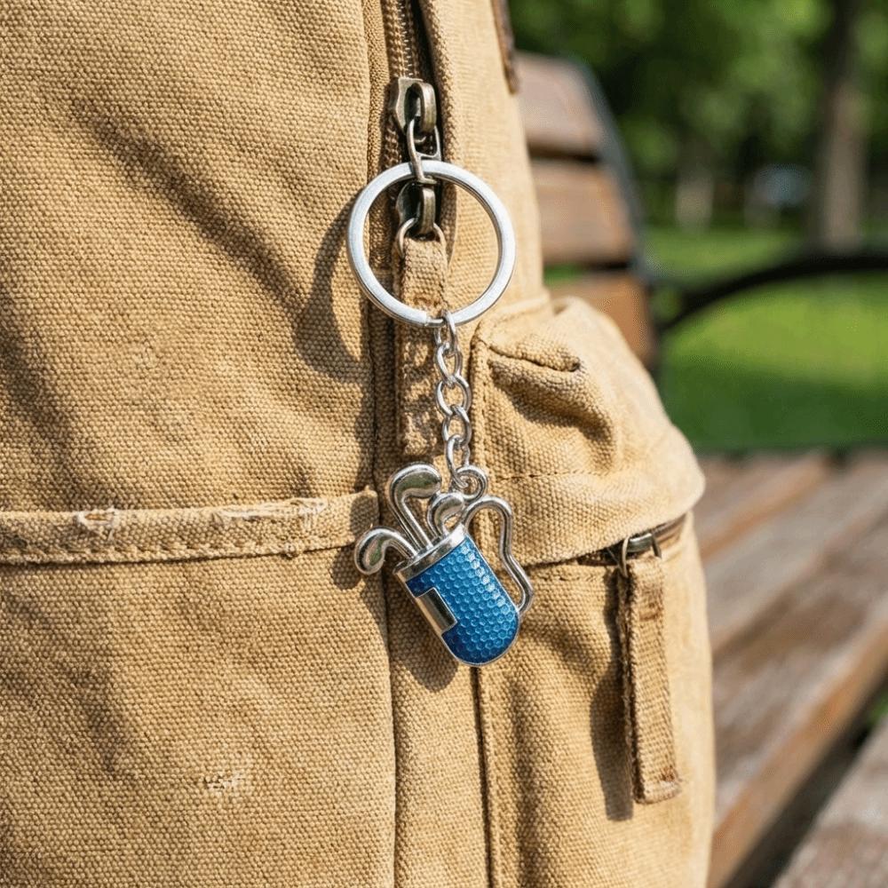 Creative Golf Keychain Classic Design Golf Pendant Key Holder Husband Wife