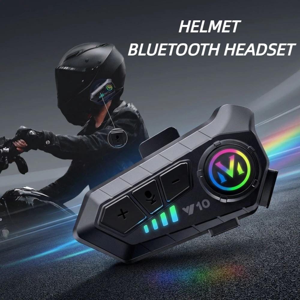 2 Rider Talk Intercom Headset Y10 Interphone Durable Motorcycle Helmet Headset  Outdoor Riding