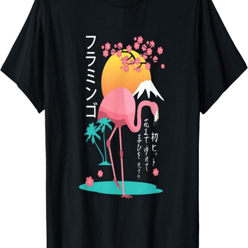Flamingo Cherry Blossom T-Shirt
