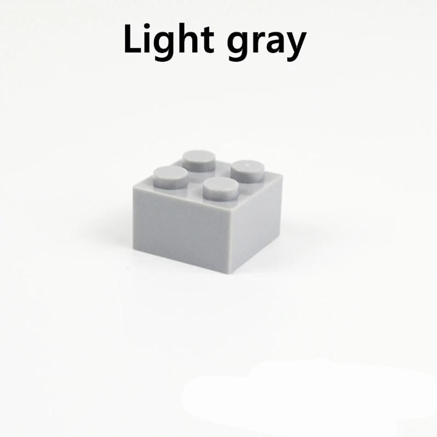 20 шт. 2*2 точечные толстые кирпичи, разноцветные строительные блоки 3003 MOC, образовательный творческий набор для самостоятельного изготовления, детские игрушки для самостоятельного изготовления кирпичей