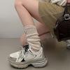 Женские кроссовки «папины кроссовки» 2024 весна новые из натуральной мягкой кожи на толстой подошве с круглым носком повседневные универсальные кроссовки на шнуровке