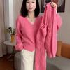Fashionable Knitted Cardigan Autumn/Winter Internet Red Style Loose Aging Lazy Style Show Thin Cardigan Top