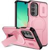 Магнитный чехол для телефона 2 в 1 со сдвижным окном для Samsung Galaxy A26 A36 A56 5G A16 A17, рамка из ТПУ, задняя крышка из твердого пластика, Fundas