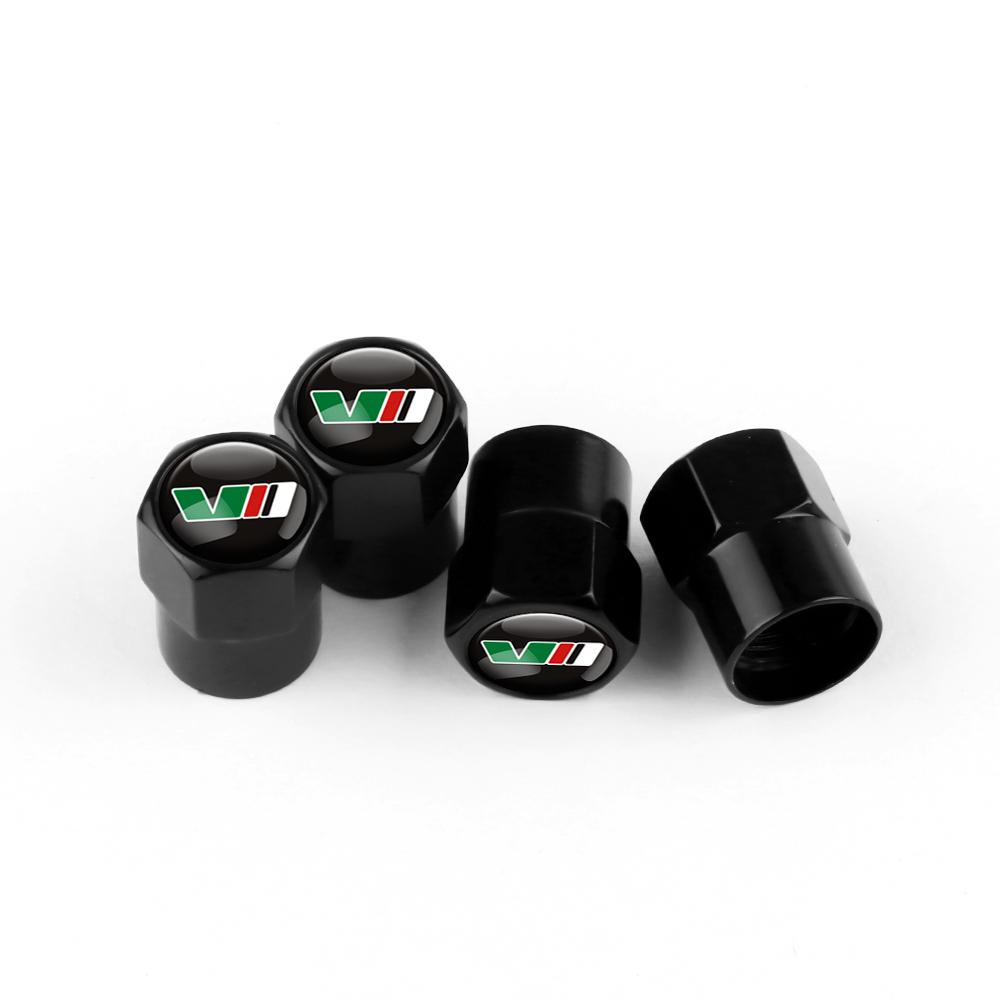 AEXYVP1 For Skoda S Skoda Kodiaq Fabia Kamiq Karoq Octavia 3 A5 A7 Rapid Scala 4pc Car Styling Wheel Tire Valve Air Stem Cap Badge Decor