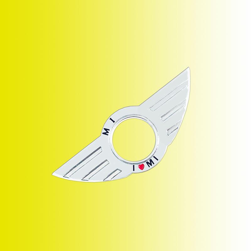 1PCS Be Suitable F55 R50 R53 R56 R60 R57 Cooper Delicate Door Pin Lock Wing Emblem Badge Stickers Car Door Metal Sticker