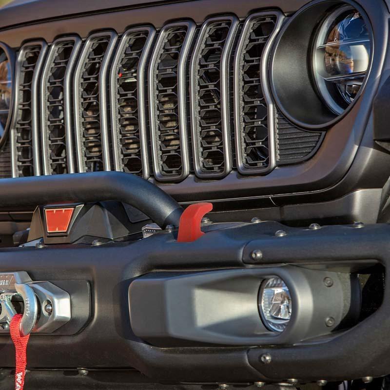 Car Front Bumper Trailer Hook Protective Cover Vehicle Accessories For Jeep Wrangler JK JL TJ Car Exterior Accessories