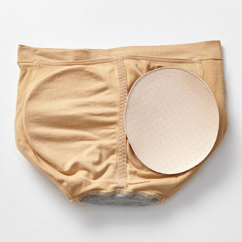 Women's Padded Butt Lifter Shaper Briefs Seamless Breathable Non-clip Hip Pants with Pads Fake Butt Hips and Buttocks Artifact