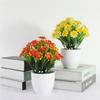 Chrysanthemum Tree In Pot Artificial Faux Plants Plastic Fake Plants Artificial Flowers Bonsai