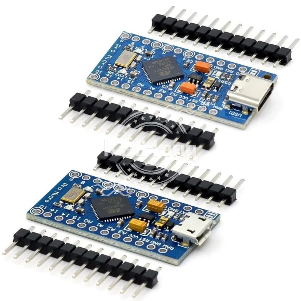 New Pro Micro for arduino ATmega32U4 5V/16MHz Module with 2 row pin header For Leonardo in stock
