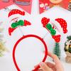 Christmas Headband Reindeer Antler Santa Tree Star Hairband Holiday Dress-up Hair Hoop Party Cosplay Accessory for Women Kids