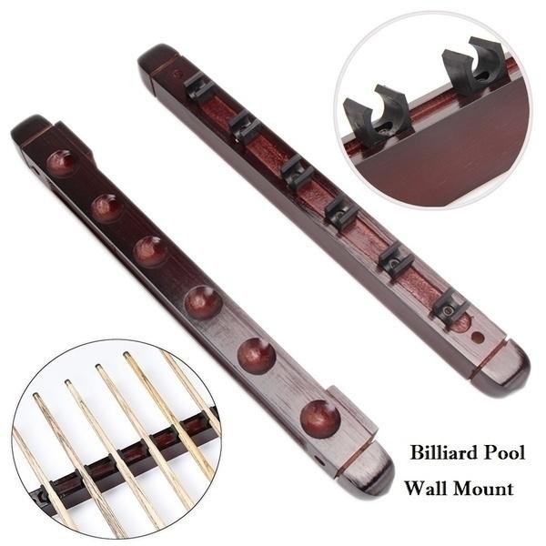 Кий для бильярда, настенное крепление для пула, держатель для стойки из дерева для снукера