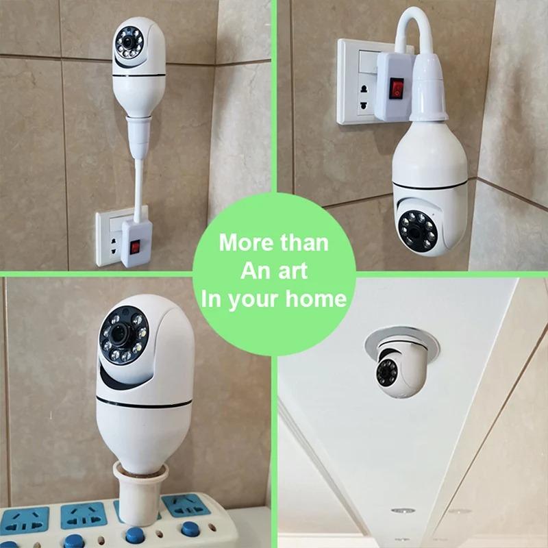 Ламповая камера Беспроводная IP-камера Уличная уличная WIFI PTZ Скоростная купольная камера 1080P HD AI Автоматическое отслеживание CCTV Наблюдение