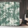 1 шт. Американская винтажная тропическая занавеска для душа с листьями пальмы, декоративные аксессуары для ванной комнаты включают крючок для занавески для душа