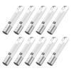 10Pcs LED Flashlight Telescopic Zoomable Flashlight 3 Modes Portable Work Light with Hook USB Rechargeable for Night Fishing