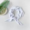 Soft Wrap Solid-color Bandana Hair Band Pleated Silk Scarf Fashion Chiffon Hair Scarf  Girls