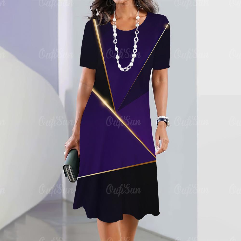 Модные летние платья для женщин 2023 года, сексуальные вечерние платья, повседневные, элегантные и красивые праздничные платья с принтом в виде градиента 3D, одежда