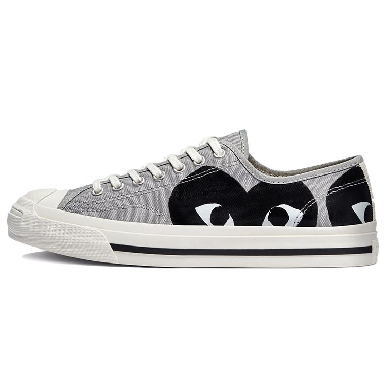 Comme des Garçons PLAY x Converse Jack Purcell Drizzle Black Унисекс Кроссовки Серый Egret 171259C