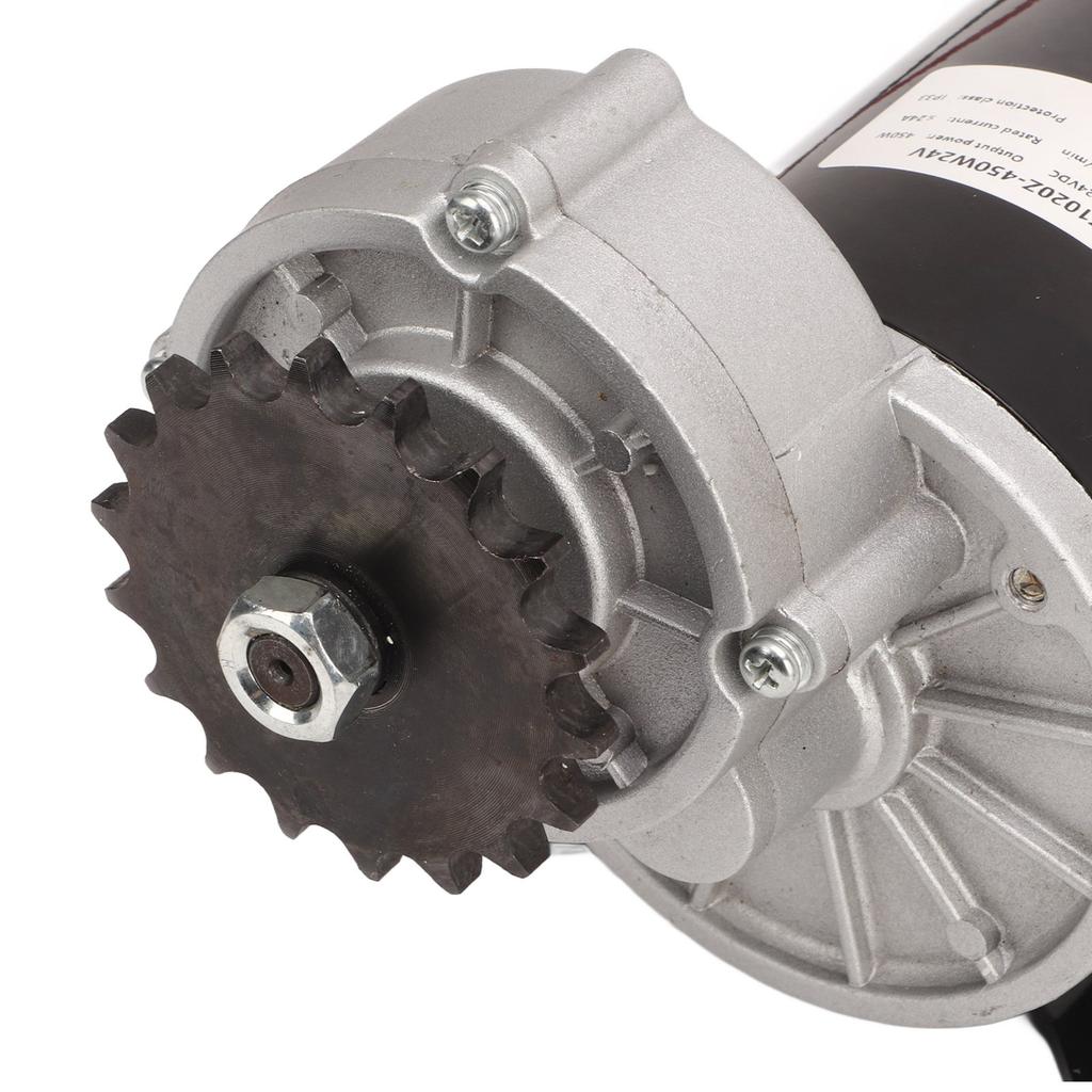 24V 450W Gear Reduction Electric Motor 18 Tooth High Torsion Aluminum Alloy Low Noise Motor for Agricultural Machinery