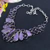 Purpurite, Amethyst Gemstone 925 Sterling Silver Jewelry Necklace 18" KG-1845