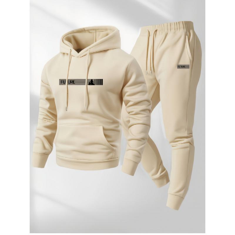 Популярный Повседневный Модный Мужской Женский Комплект Худи С Принтом Шнурком Спортивный