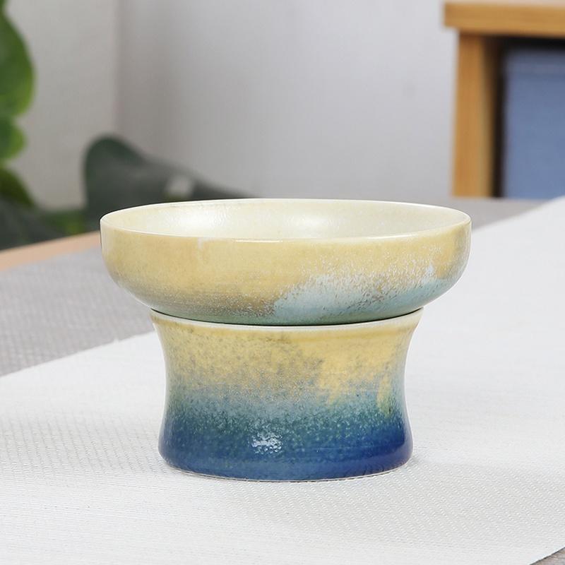 Набор керамических ситечек для чая, обожженных в печи, Фильтр для чая, Ситечко для чайных листьев, Аксессуары для чая Кунг-фу, Ситечко для чая