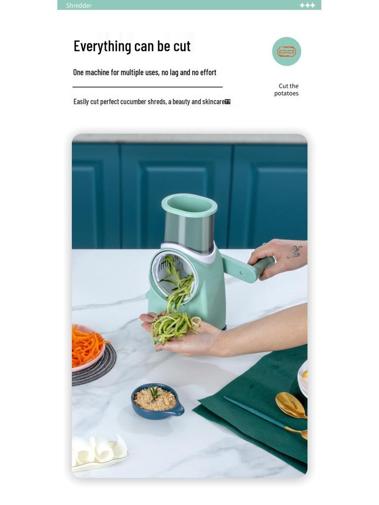 Многофункциональная овощерезка, слайсер и очиститель Storm для картофеля, нарезки соломкой и натирания