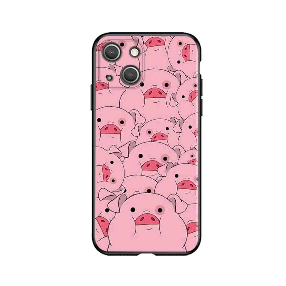 For Xiaomi Poco F3 M3 X3 GT Mi 11 11i 11T Ultra Redmi Note 10 10S The Pink Pig Cute For iPhone 13 Mini Pro Max Phone Case