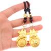 Брелок со знаком зодиака «Бог богатства», латунный, притягивающий удачу, вращающийся, снимающий стресс, брелок для ключей, подвесной декор по фен-шуй, подарок на Новый год