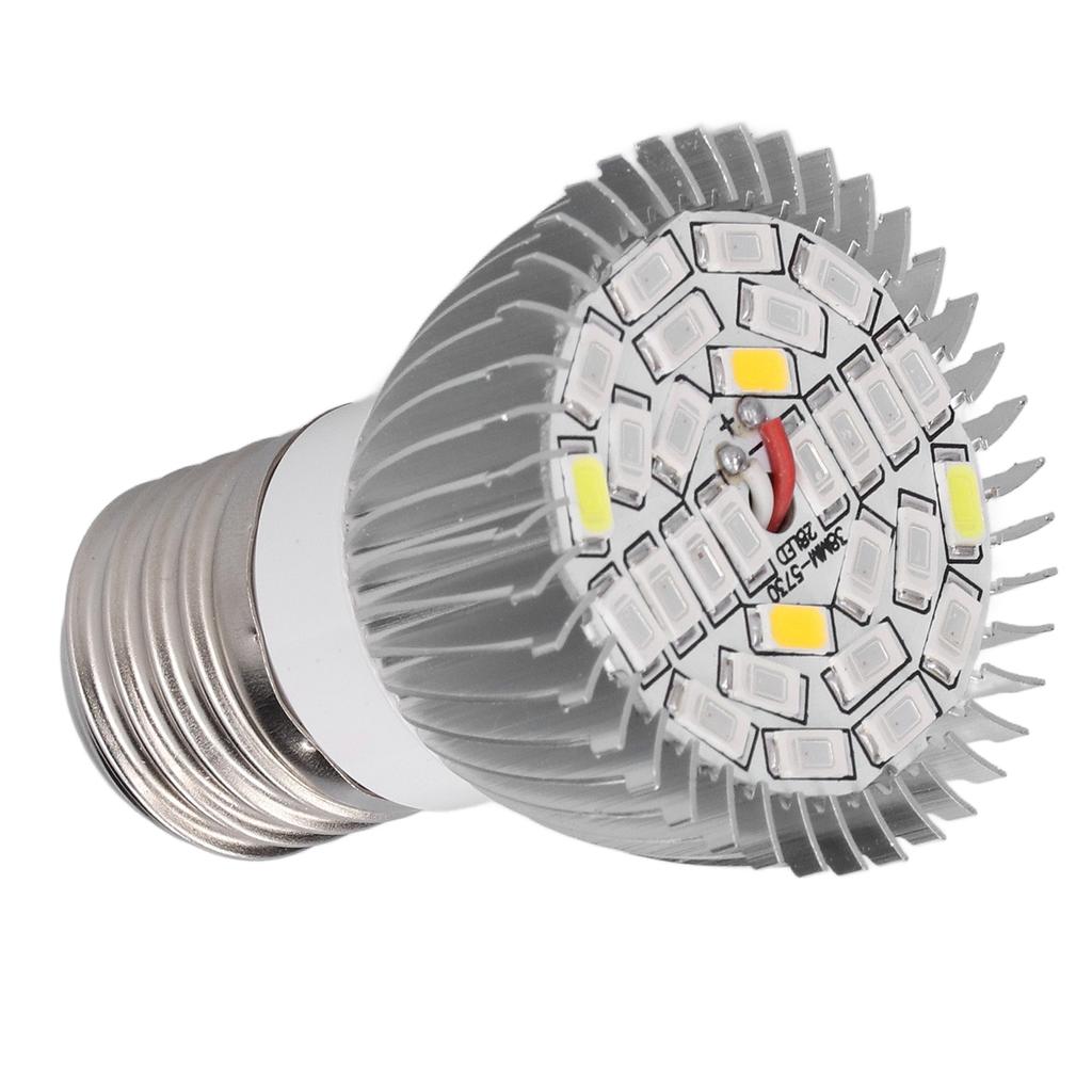 LED Grow Light Bulb Full Spectrum 28 LED E27 Socket Plant Light Bulb for Indoor Plants